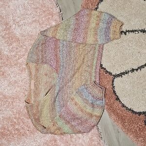 Rainbow sweater cardigan